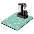 thumbnail image 1 of Washable Rubber Daisy Cute Floral Dish Drying Mats for Kitchen Counter Home Large Coffee Bar Pad Accessories and Decor for Utensils Stemware 18''x24'', 1 of 7