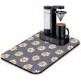 thumbnail image 1 of Washable Rubber Daisy Cute Floral Dish Drying Mats for Kitchen Counter Home Large Coffee Bar Pad Accessories and Decor for Utensils Stemware 19.5''x12'', 1 of 7