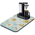 thumbnail image 1 of Washable Rubber Daisy Cute Floral Dish Drying Mats for Kitchen Counter Home Large Coffee Bar Pad Accessories and Decor for Utensils Stemware 19.5''x12'', 1 of 7