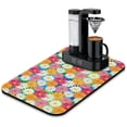 thumbnail image 1 of Washable Rubber Daisy Cute Floral Dish Drying Mats for Kitchen Counter Home Large Coffee Bar Pad Accessories and Decor for Utensils Stemware 19.5''x12'', 1 of 7