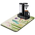 thumbnail image 1 of Washable Rubber Leaves Multicolored Flower Dish Drying Mats for Kitchen Counter Home Large Coffee Bar Pad Accessories and Decor for Utensils Stemware 23.5''x15.5'', 1 of 7