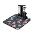 thumbnail image 1 of Washable Rubber Multicolored Floral Dish Drying Mats for Kitchen Counter Home Large Coffee Bar Pad Accessories and Decor for Utensils Stemware 16''x18'', 1 of 7