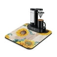 thumbnail image 1 of Washable Rubber Sunflower Cute Floral Dish Drying Mats for Kitchen Counter Home Large Coffee Bar Pad Accessories and Decor for Utensils Stemware 16''x18'', 1 of 7