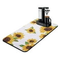 thumbnail image 1 of Washable Rubber Sunflower Cute Floral Dish Drying Mats for Kitchen Counter Home Large Coffee Bar Pad Accessories and Decor for Utensils Stemware 17''x31.5'', 1 of 4