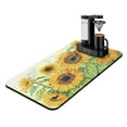 thumbnail image 1 of Washable Rubber Sunflower Cute Floral Dish Drying Mats for Kitchen Counter Home Large Coffee Bar Pad Accessories and Decor for Utensils Stemware 17''x31.5'', 1 of 4