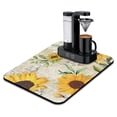 thumbnail image 1 of Washable Rubber Sunflower Cute Floral Dish Drying Mats for Kitchen Counter Home Large Coffee Bar Pad Accessories and Decor for Utensils Stemware 18''x24'', 1 of 7