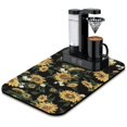 thumbnail image 1 of Washable Rubber Sunflower Cute Floral Dish Drying Mats for Kitchen Counter Home Large Coffee Bar Pad Accessories and Decor for Utensils Stemware 19.5''x12'', 1 of 6