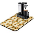 thumbnail image 1 of Washable Rubber Sunflower Cute Floral Dish Drying Mats for Kitchen Counter Home Large Coffee Bar Pad Accessories and Decor for Utensils Stemware 19.5''x12'', 1 of 7