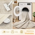 thumbnail image 1 of Washable Rug 8x10 Area Rugs: Modern Geometric Rugs For Living Room Non Slip Soft Low Pile Moroccan Indoor Carpet Bedroom Dining Home Office (beige  8'x10'), 1 of 8