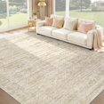 thumbnail image 1 of Washable Rug 8x10 Area Rugs: Modern Geometric Rugs for Living Room Non Slip Soft Low Pile Moroccan Indoor Carpet for Bedroom Nursery Dining Room Home Office Beige 8'x10', 1 of 7