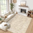 thumbnail image 1 of Washable Rug 9x12 Area Rug for Bedroom Vintage Living Room Rug Neutral Farmhouse Rug Non Slip Large Area Rug Soft Throw Rugs Stain Resistant Carpet for Dining Room Nursery Beige 9'x12', 1 of 8