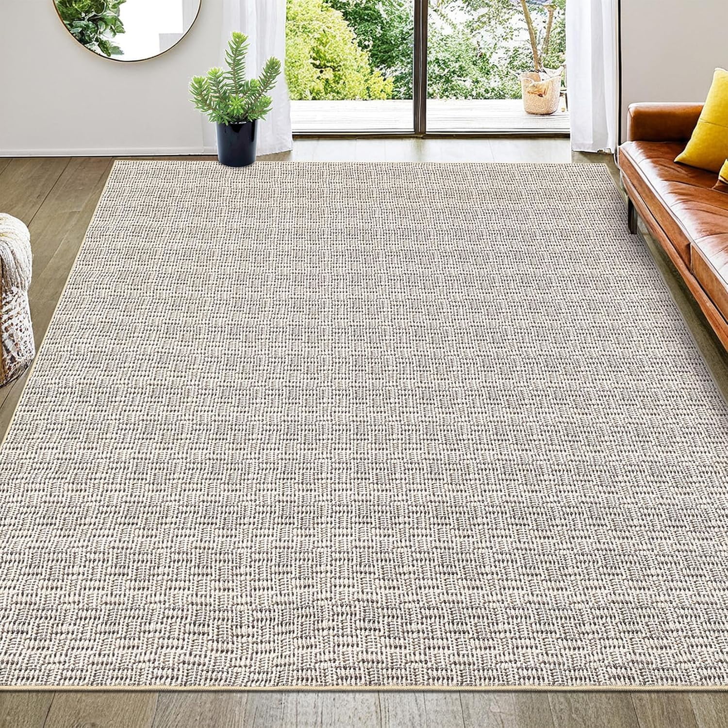 Washable Rug 9x12 Area Rug for Living Room Modern Farmhouse Rug Large ...
