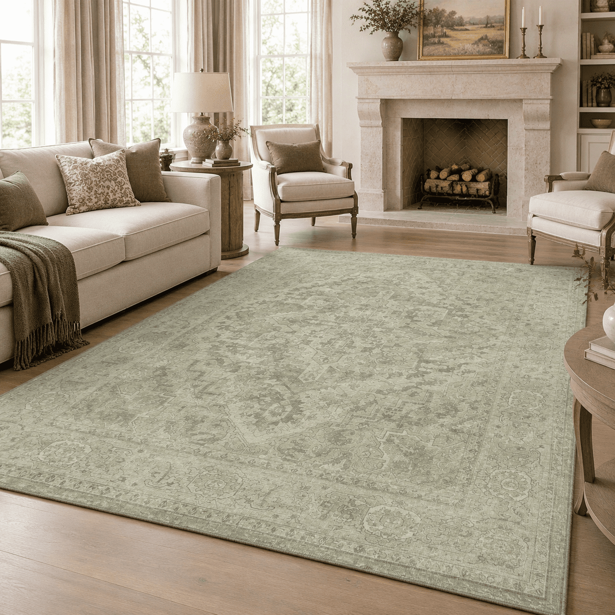 Washable Rug 9x12 Area Rugs - Vintfor Living Room - Walmart.com