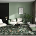 thumbnail image 1 of Washable Rug Green Area Rug Non-Slip Area Rugs 5x7ft Living Room, Boho Bedroom Mats Under Bed, Soft Stain Resistant Non-Shedding Thin Carpet For Dining Room Apartment, 1 of 11