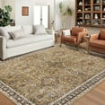 thumbnail image 1 of Washable Rug Runner Vintage Rug Traditional Rug Non-Slip Grey Runner Rugs with Rubber Backing Low-Pile Ultra-Soft Distressed Rug for Kitchen Bedroom 2x6/5x7/6x9/8x10/9x12, 1 of 7