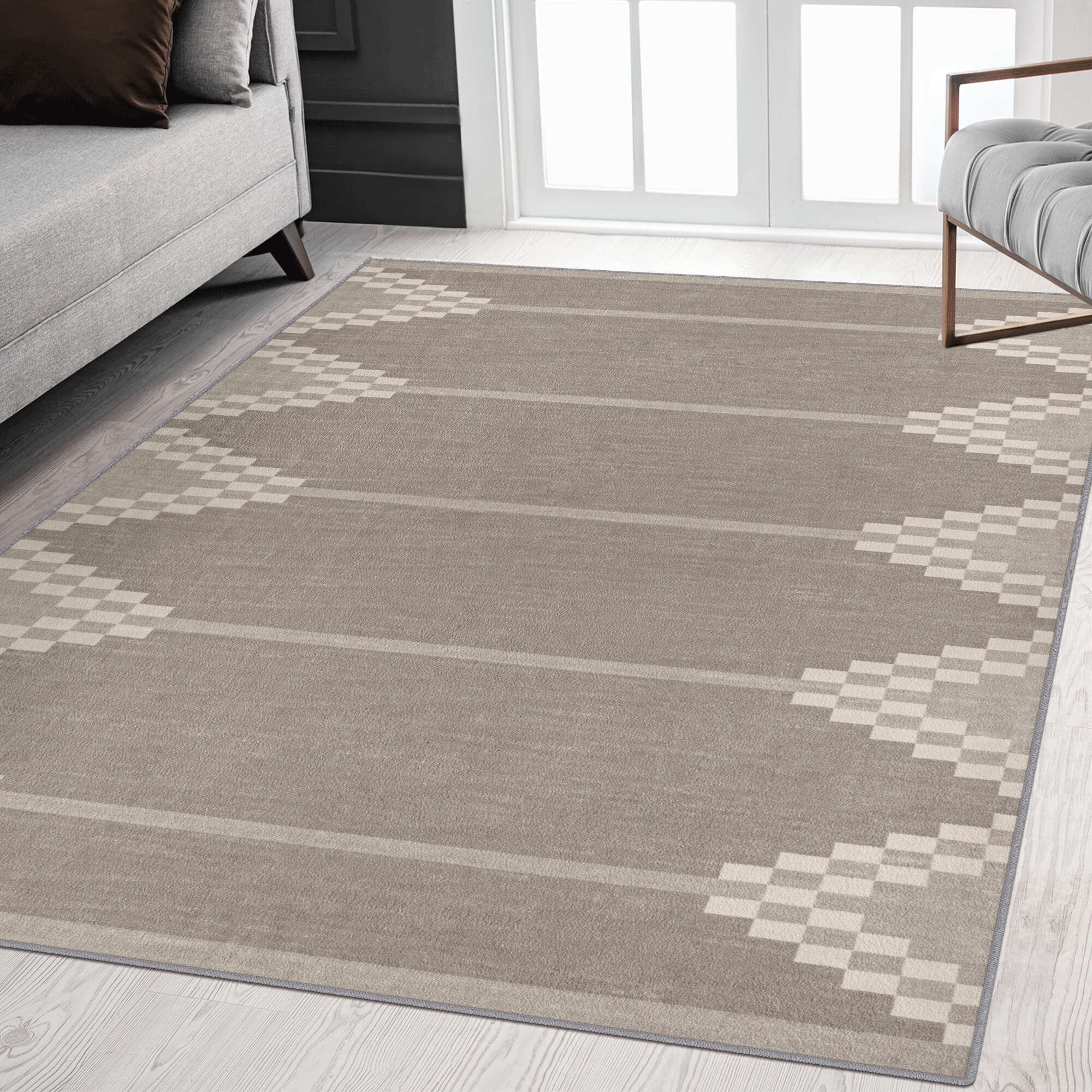 Surprising Grey And Tan Rug Photos