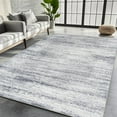thumbnail image 1 of Washable Rugs 8x10 Area Rugs for Living Room,Modern Abstract Rugs for Bedroom,Large Carpets,Ultra Soft Faux Wool Retro Dining Room Rug,Non Slip&Non-Shedding Low Pile Print Rug- Grey-cream, 1 of 7