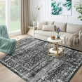 thumbnail image 1 of Washable Rugs 9 x 12 Rug for Living Room Vintage Rug Non Slip Large Area Rug Soft Non Shedding Throw Rugs Stain Resistant Carpet for Bedroom Office Dining Room Nursery Black 9'x12', 1 of 8