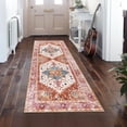 thumbnail image 1 of Washable Runner Rug, 2x6 Non-Slip Boho Vintage Hallway Rug Runner with Rubber Backing, Stain Resistant Distressed Carpet Runner for Bedroom, Kitchen, Laundry, Entrance, 1 of 8
