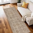 thumbnail image 1 of Kitchen Runner Rug 2x6 ft Washable Non Slip Soft Low Profile Farmhouse Vintage Rug for Entryway, Hallway, Laundry Room, Bedroom, Brown, 1 of 6