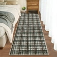 thumbnail image 1 of Washable Runner Rug 2x6ft Plaid Farmhouse Indoor Carpet, Non-Slip Backing, Ultra Soft Low Pile for Kitchen Laundry Room, 1 of 8
