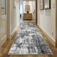 thumbnail image 1 of 2'x6' Runner Rug for Hallway, NovDeco Washable Small Indoor Rug Neutral Abstract Gray, Low Pile & Stain Resistant Carpet for Kitchen Bedside Laundry, 1 of 10
