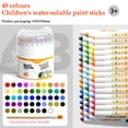 thumbnail image 1 of Washable Silk Crayons for Toddlers | Mess-Free Speed Drying Oil Painting Sticks | 12/24/36/48pcs Colorful Barrel Pens | Non- Gentle Formula | Twistable Art Set Portable Tin | Easy | Vibrant, 1 of 3