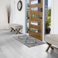 thumbnail image 1 of Washable Skid-Resistant Accent Rug Geometric Navy/Cream 24" x 48", 1 of 9