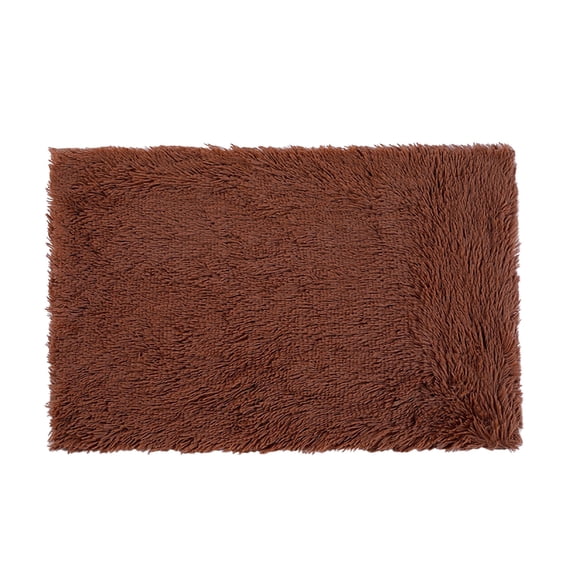 Washable Small Bedside Rug, Soft Fluffy Shaggy Rugs for Living Room, Bedroom, Indoor Floor Carpet, Home Decor Aesthetic, Brown