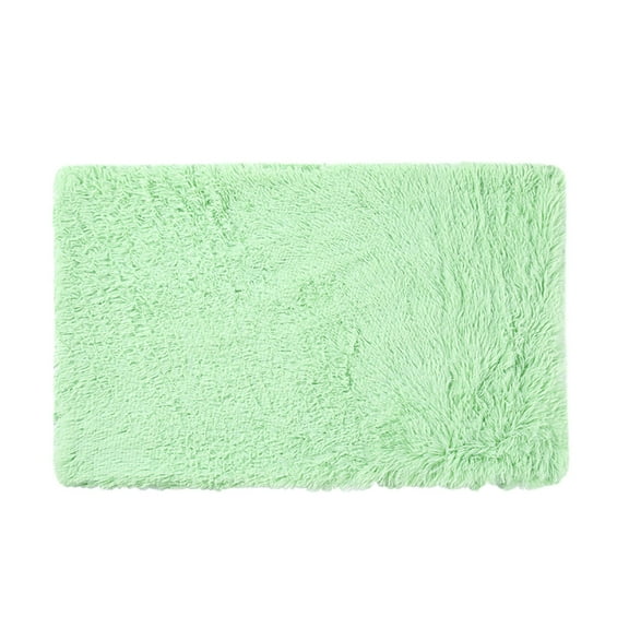 Washable Small Bedside Rug, Soft Fluffy Shaggy Rugs for Living Room, Bedroom, Indoor Floor Carpet, Home Decor Aesthetic, Green