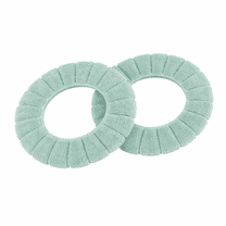 Washable Soft Fabric Toilet Seat Covers, Mint Green, 2 Count, Green