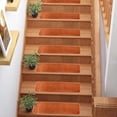 thumbnail image 1 of Washable Soft Solid Color Design Non-Slip Stair Treads Set of 13 (Navy, 7"" x 24""), 1 of 4