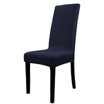 Unique Bargains Washable Stretch Chair Cover Dinning Room Removable Slipcovers Navy Blue