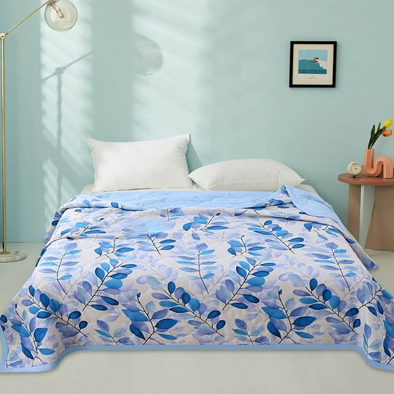 Washable Summer Quilt | Thin Cotton Comforter Blanket for Bedroom Guest Room Nursery | Breathable Hypoallergenic Bedding | 100cm x 150cm | Lightweight, Soft, Easy Care, Sleeping, Napping