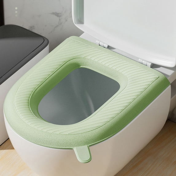 Washable Toilet Seat Cushion, All Season Washroom Commode Pad, Universal U V O Square Cover, Thick Soft Bathroom Accessory, Home Hygiene Warming Mat
