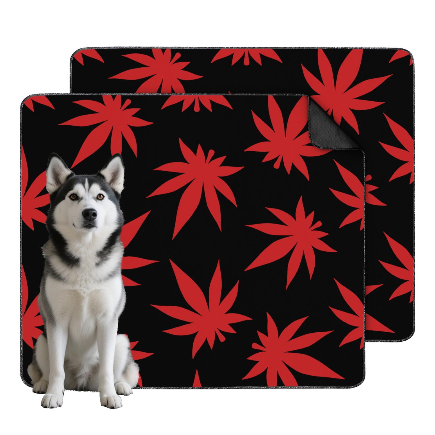 Image showcasing Washable Training Pads for Dogs with Decorative Greenery, Non-Slip ...