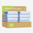 thumbnail image 1 of Washable Underpads for use as Incontinence Bed Pads, Reusable pet Pads, Great for Dogs, Cats, Bunny & Seniors (16 Pack - 48x48), 1 of 5