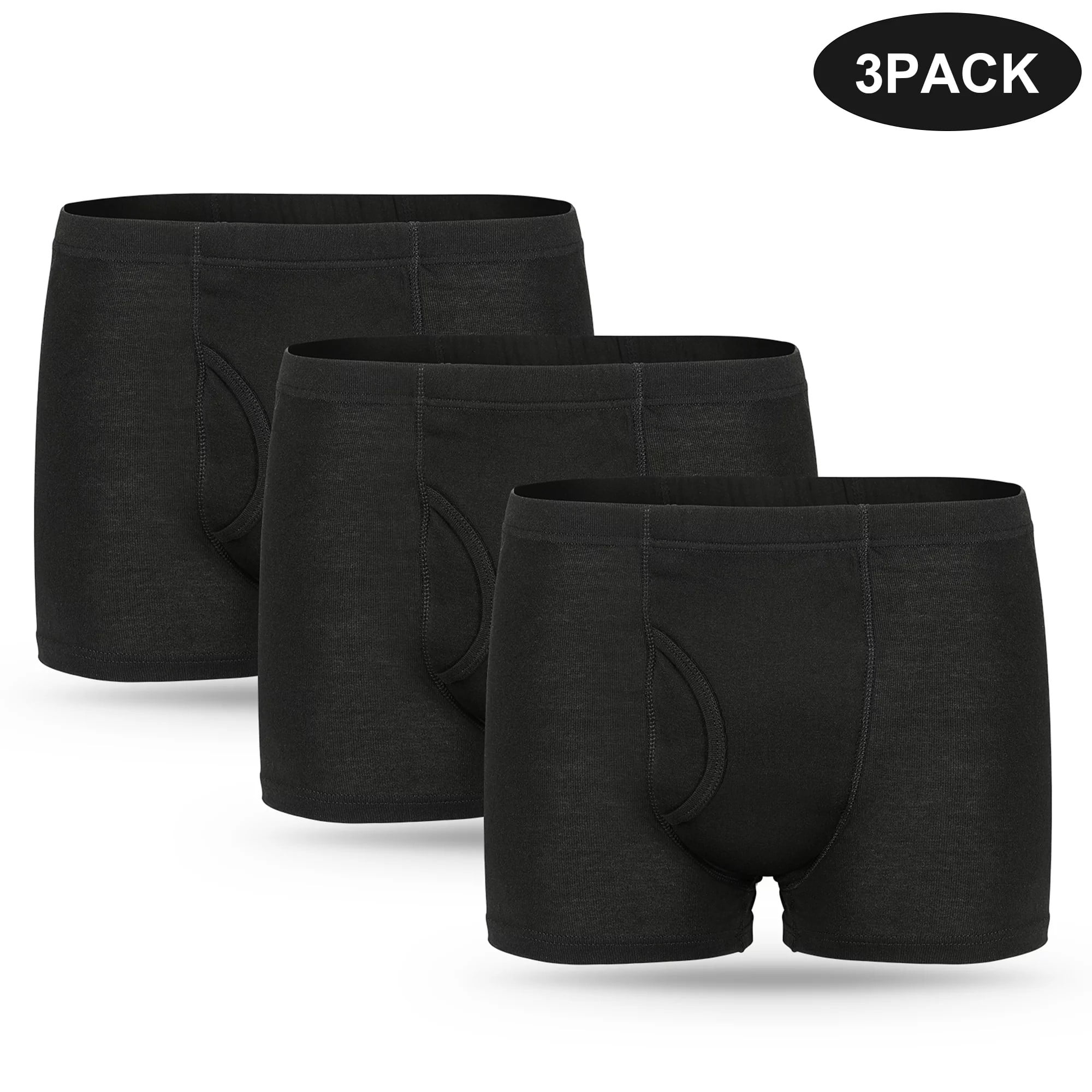 Men's Leakproof Cotton Boxer Briefs, Washable Urinary Incontinence ...