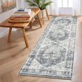 thumbnail image 1 of Washable Vintage Area Rugs Stain&Non-Slip Low Pile Soft Rug for Living Room Bedroom,Farmhouse Oriental Indoor Floor Rug for Home Office, 1 of 7