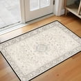 thumbnail image 1 of Washable Vintage Kitchen Mat 31"x20" Non Slip Soft Plush Low Profile Kitchen Rug, Distressed Medallion Oriental Style Sink Mat for Laundry Room Bedroom Office, 1 of 6