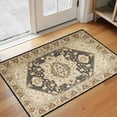 thumbnail image 1 of Washable Vintage Kitchen Mat 31"x20" Non Slip Soft Plush Low Profile Kitchen Rug, Distressed Medallion Oriental Style Sink Mat for Laundry Room Bedroom Office, 1 of 6
