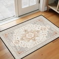 thumbnail image 1 of Washable Vintage Kitchen Mat 31"x20" Non Slip Soft Plush Low Profile Kitchen Rug, Distressed Medallion Oriental Style Sink Mat for Laundry Room Bedroom Office, 1 of 6