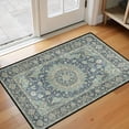 thumbnail image 1 of Washable Vintage Kitchen Mat 31"x20" Non Slip Soft Plush Low Profile Kitchen Rug, Distressed Medallion Oriental Style Sink Mat for Laundry Room Bedroom Office, 1 of 6
