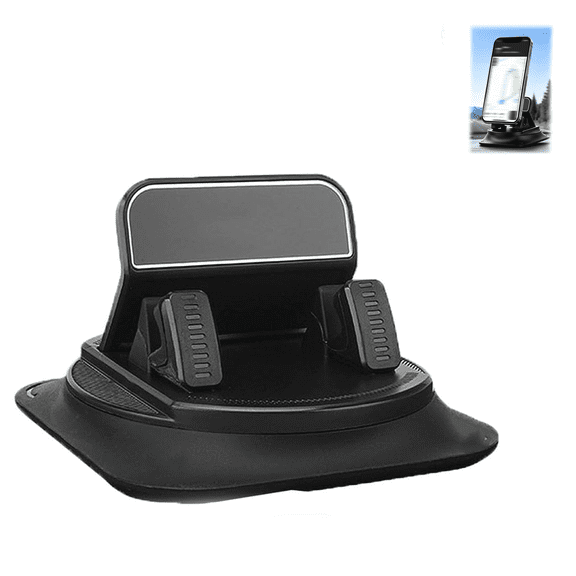Washable Wonder Phone Mount, Car Phone Holder 360 Degree Rotation, Anti-Slip Dashboard Spring Clip Phone Stand