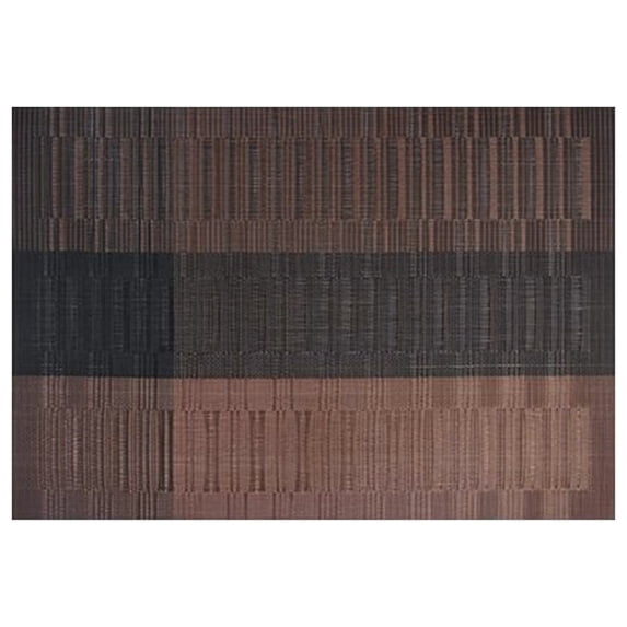 Washable Woven Vinyl Placemat, Heat-Resistant Dining Table Mat for Indoor Outdoor Use, Non-Fading Pvc Kitchen Place Mat, Easy-Wipe Rectangle Table Setting Decor for Restaurant Family , A Placemat