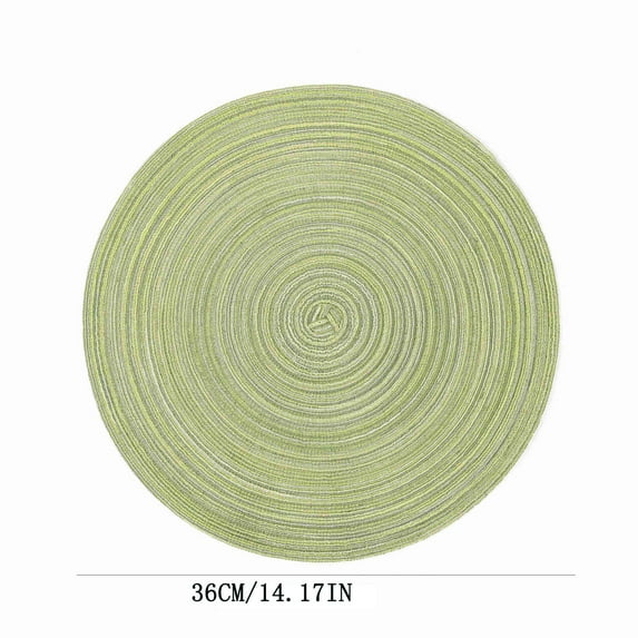 Washable Woven Vinyl Placemats Set for Dining Table, Easy to Clean Plastic Material in Various Colors for Home Decor