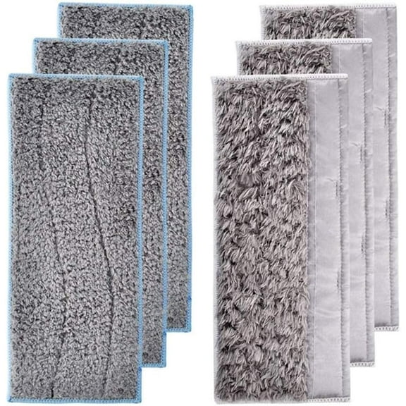 Washable floor mats for IRobot Braava Jet M6 including 3 wet floor mat and 3 dry floor mat