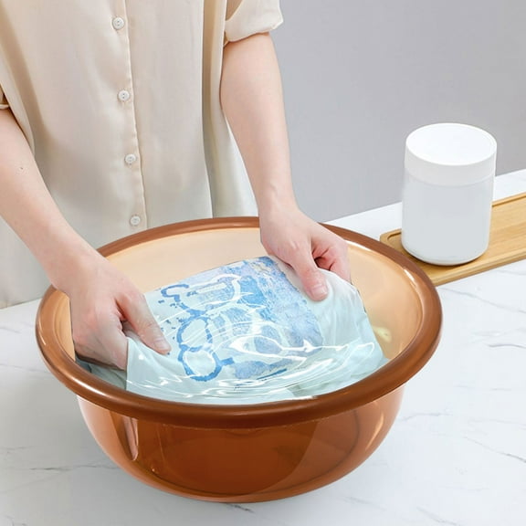 Washbasin Plastic Household Thickening Foot Washing Basin, Durable Laundry Basin for Undergraduate Junior Youngster Use, Portable Home Kitchen Organizational Solution, Seasonal Holiday, AESTIVO