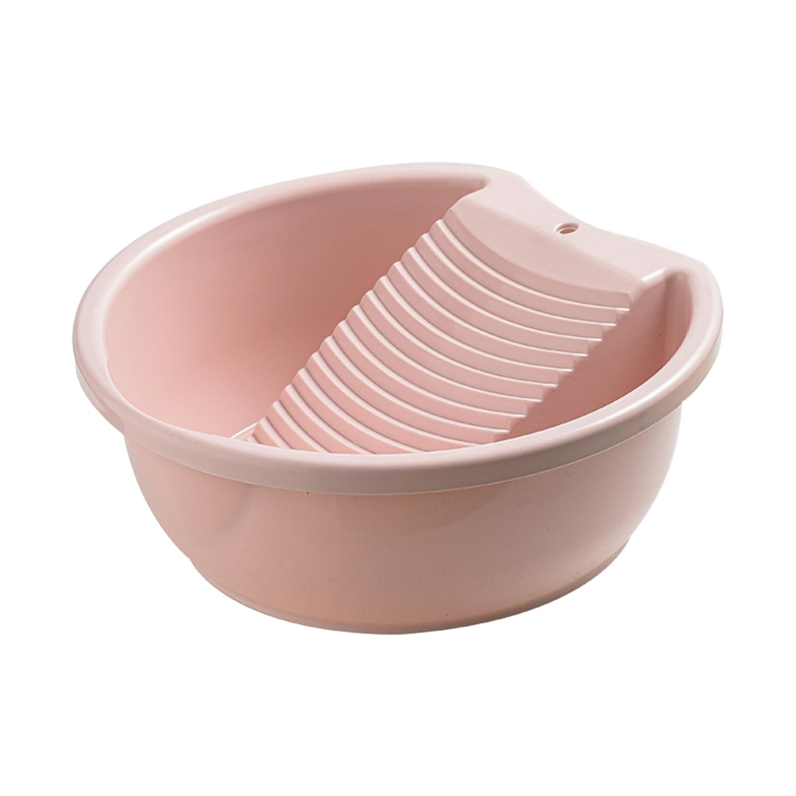 Washboard Basin for Hand Washing Clothes Laundry Tub with Integrated