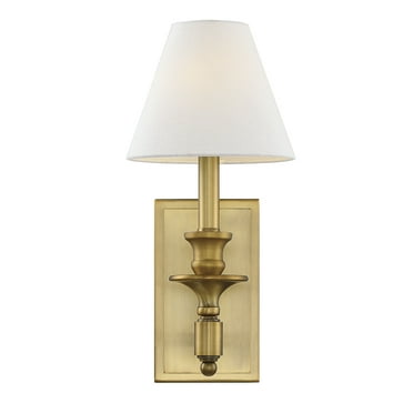 Washburn 1-Light Wall Sconce in Warm Brass